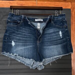 Refuge Women's Dark Blue Jean Shorts
